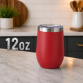 12oz Red Wine tumbler with sliding lid cover
