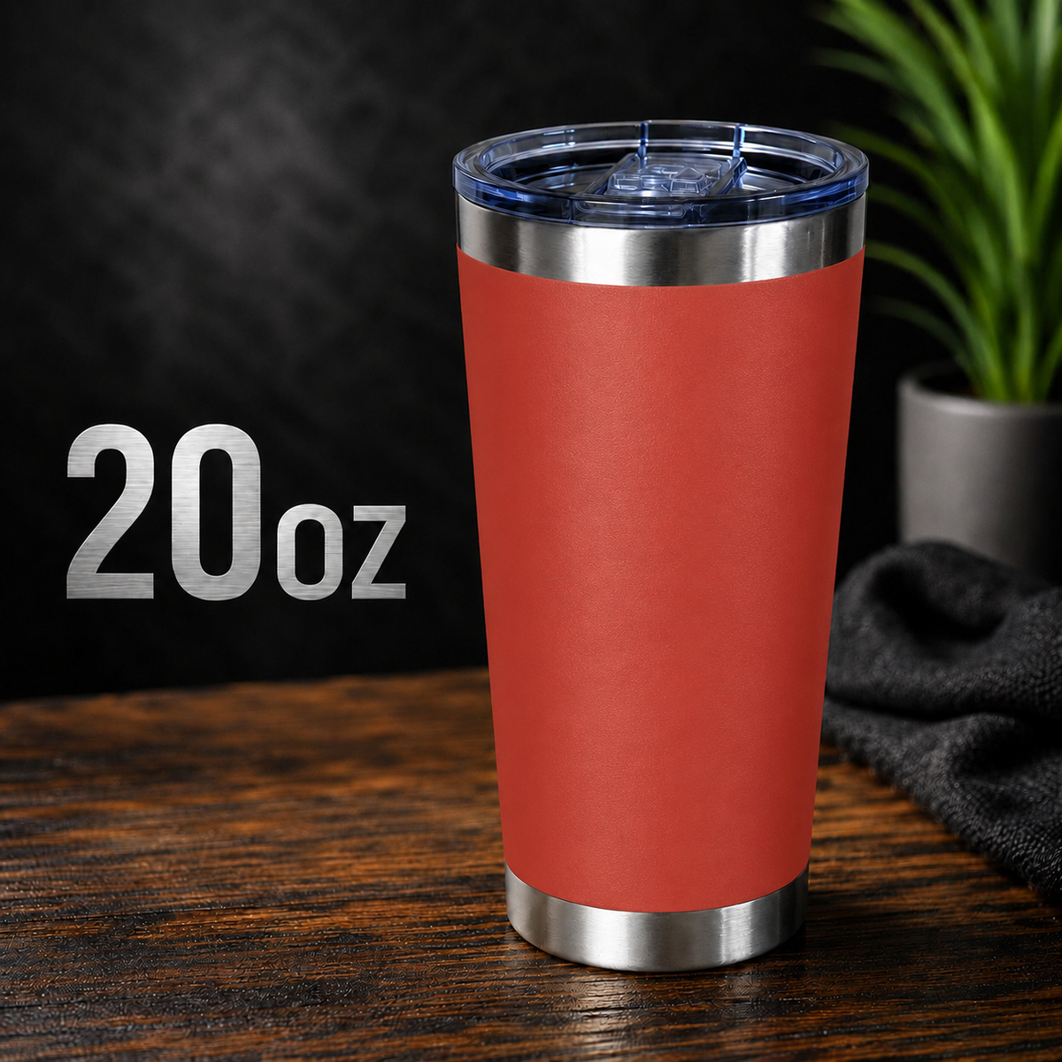 20oz stainless steal Tumbler Matte Red