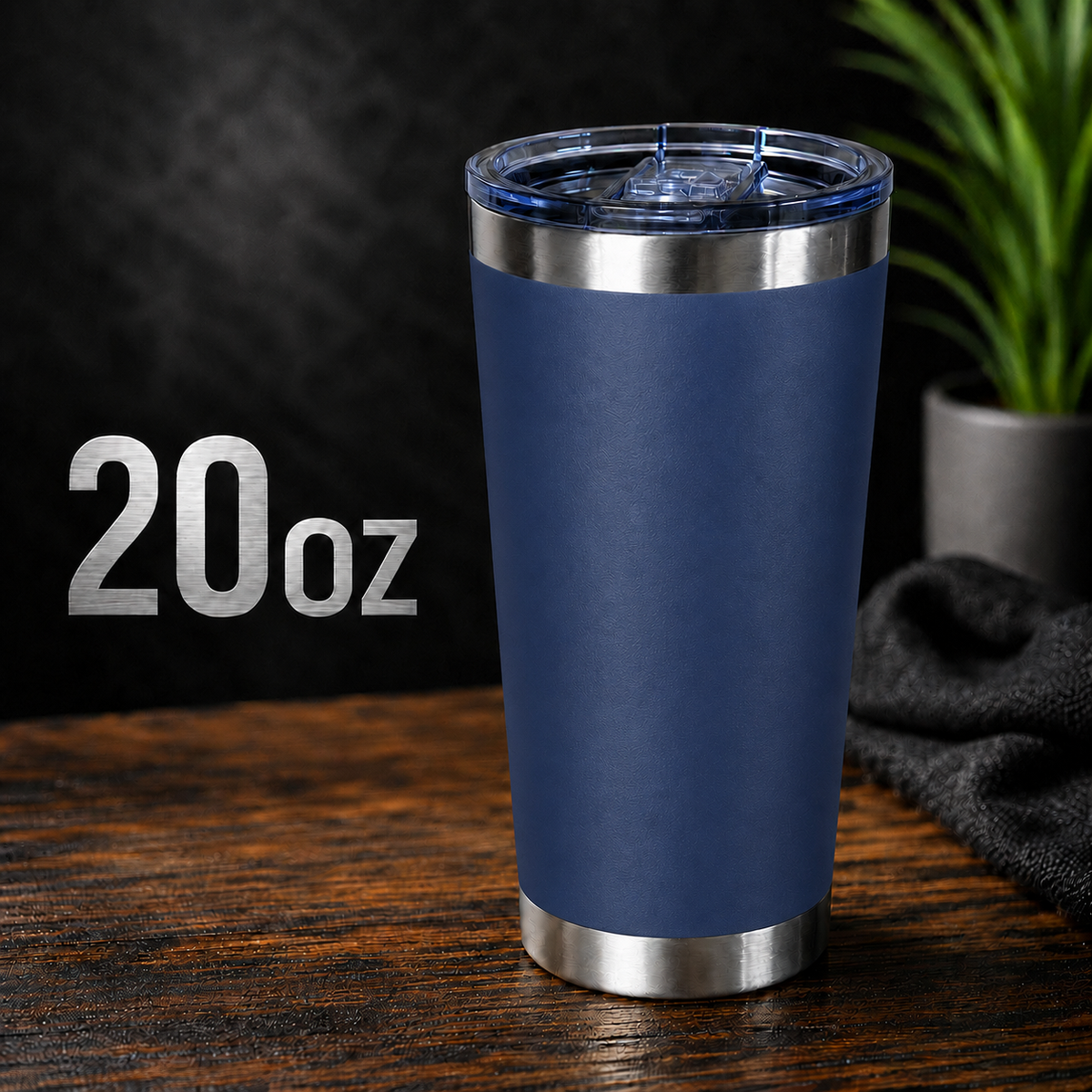 20oz stainless steal Tumbler Navy