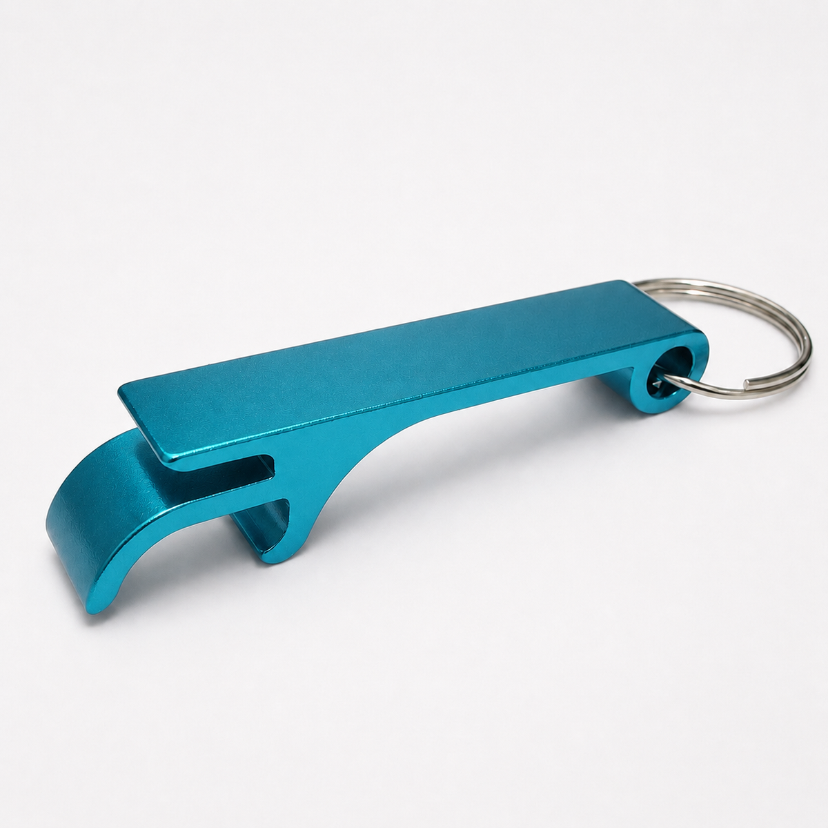 Aluminum Bottle Opener keychain Teal