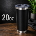 20oz stainless steal Tumbler Black