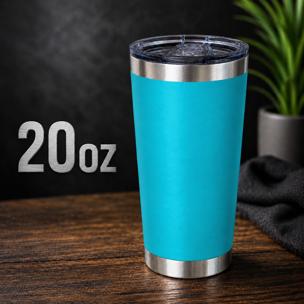 20oz stainless steal Tumbler Teal