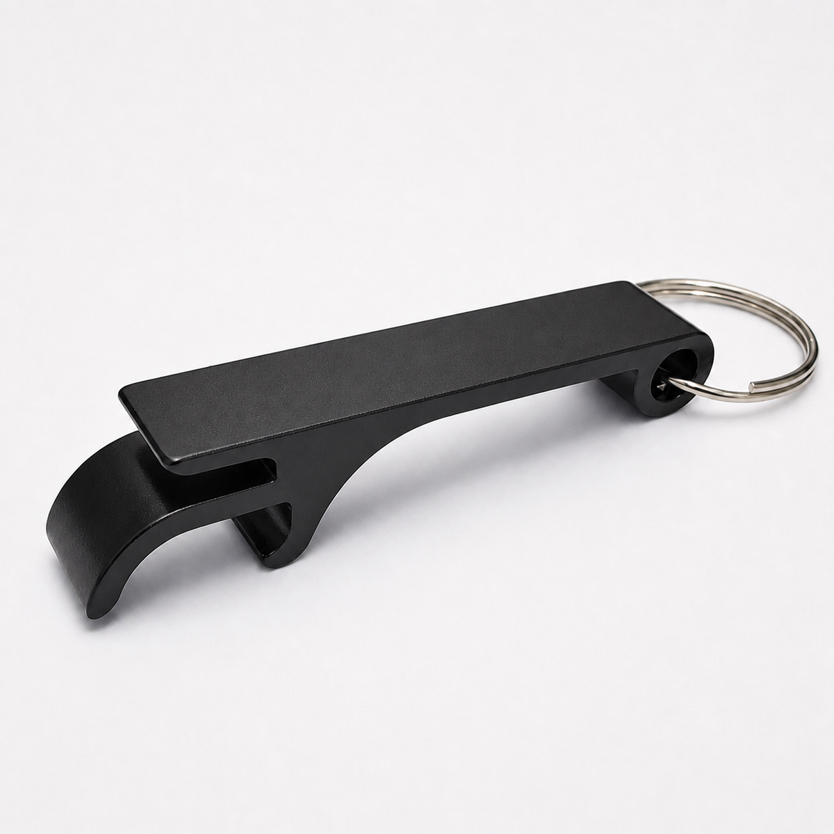 Aluminum Bottle Opener keychain Black